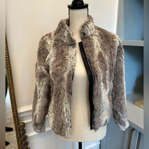 Fur jacket small